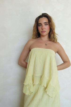 Laila Yellow Mini Skirt / Top