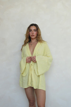 Pricilla Yellow Robe/Dress