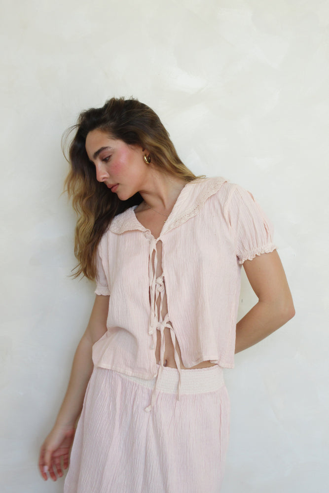 Ainara Pink Top