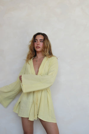 Pricilla Yellow Robe/Dress