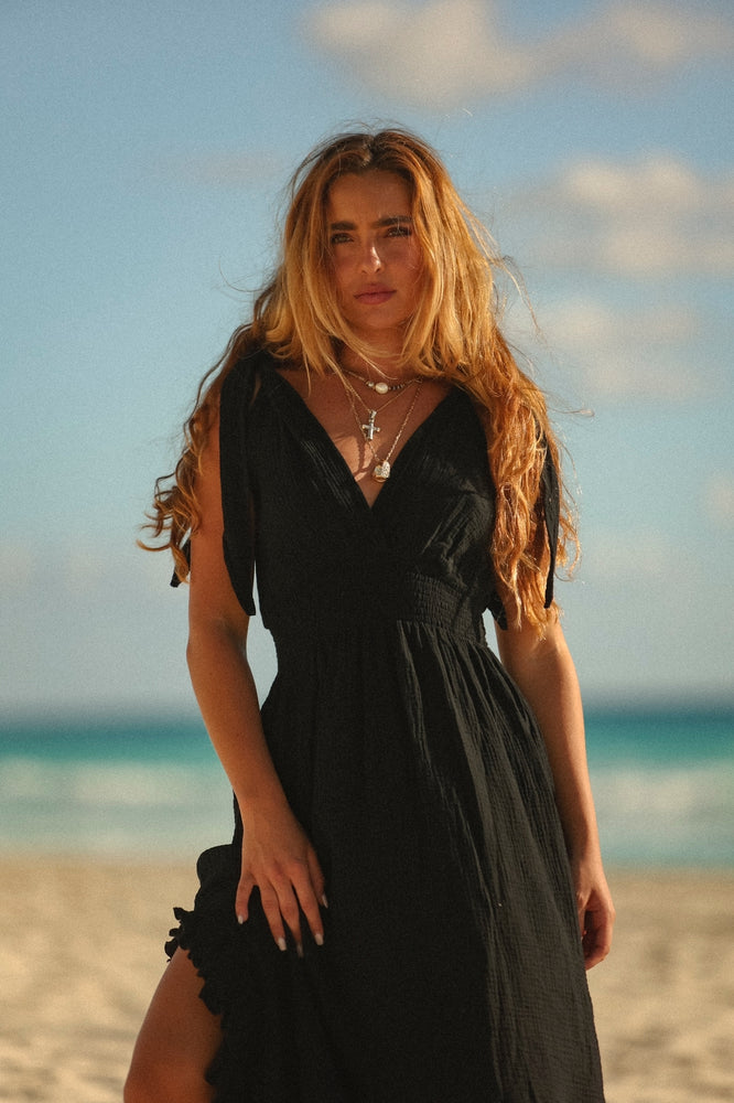 
            
                Load image into Gallery viewer, Capri Black Dress
            
        